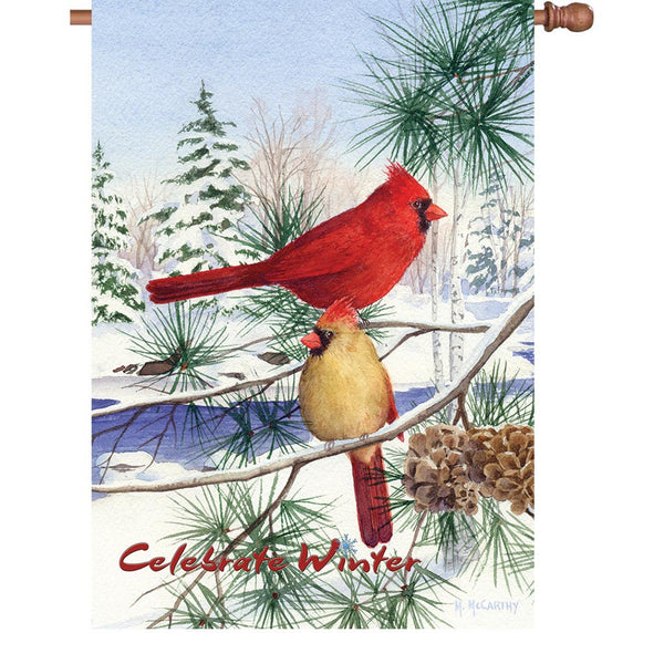 28 in. Flag - Cedar Farm Cardinals