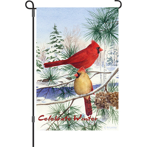 12 in. Flag - Cedar Farm Cardinals